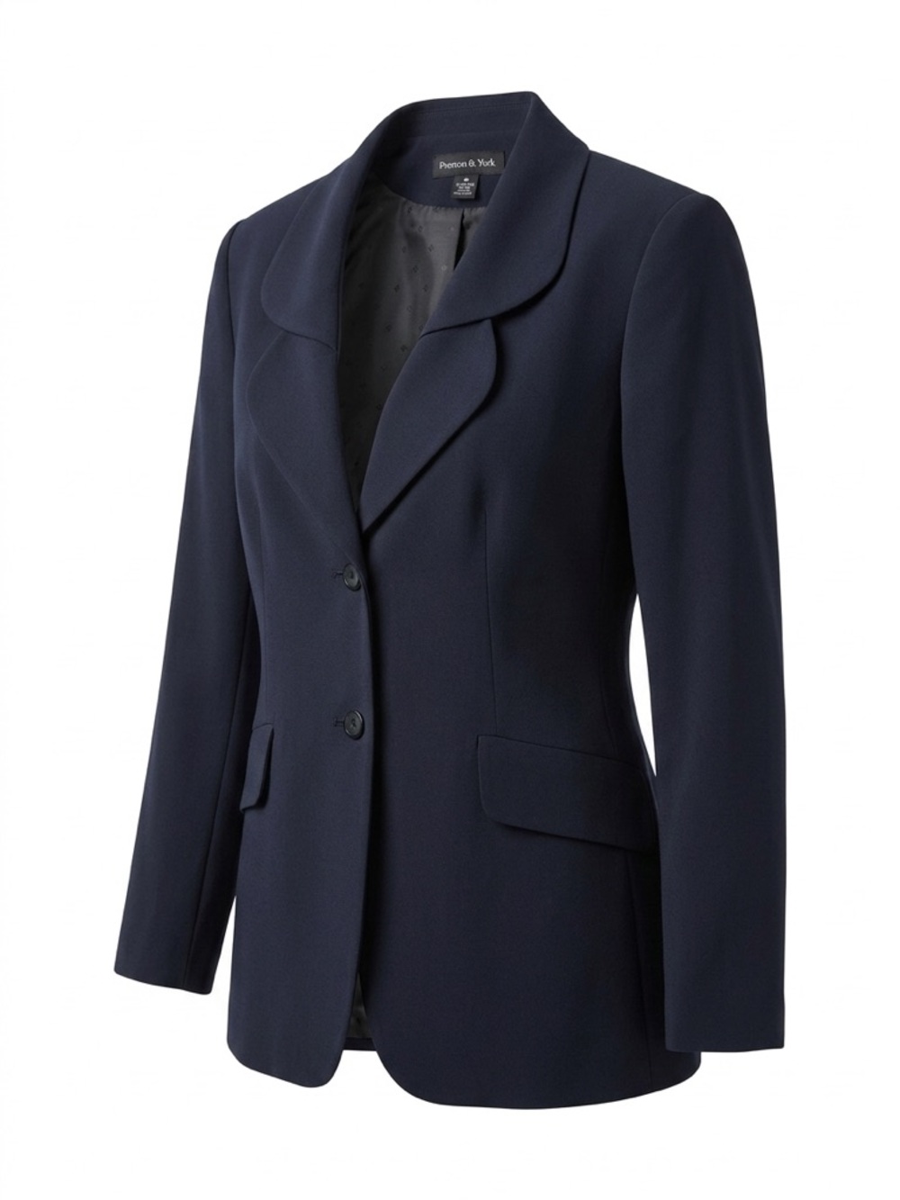 Preston & York Navy Two-Button Tailored Blazer